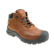 High quality smooth leather composite toe cap density PU boots for men waterproof work safety shoes